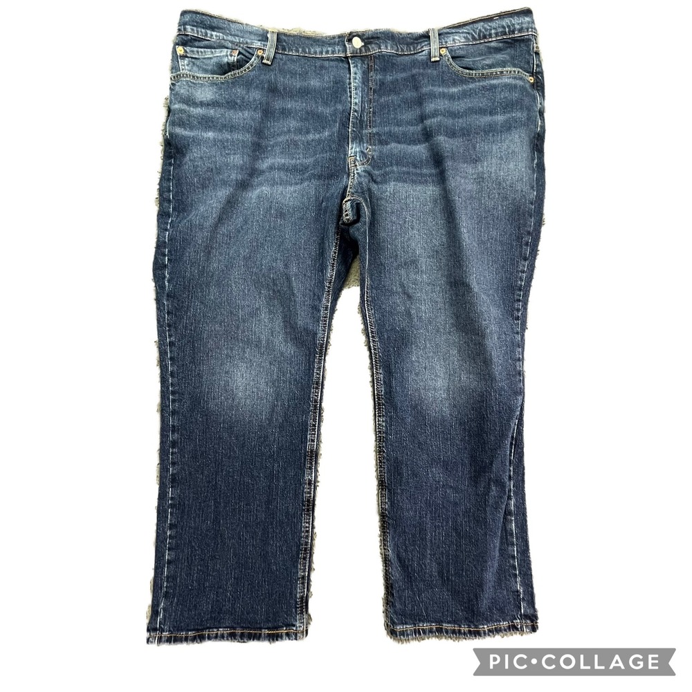 Levi Strauss 541 Athletic Fit Dark Wash Jeans Men Size W48 L28